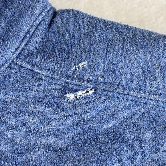 Columbia Quarterzip Pullover Sweater Men's Medium Long Sleeve Blue - Picture 8 of 16